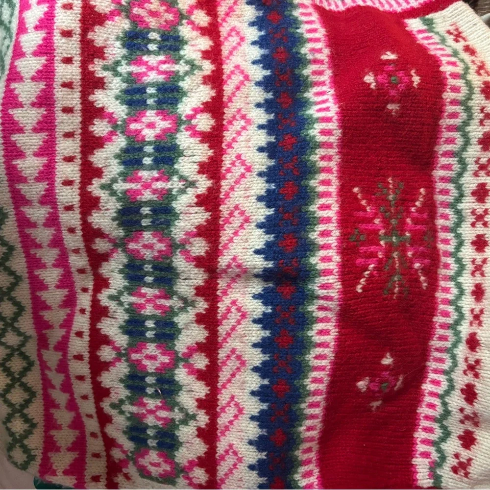 Vintage Pier 1 Women's Wool Ski Sweater Size M - Picture 4 of 6